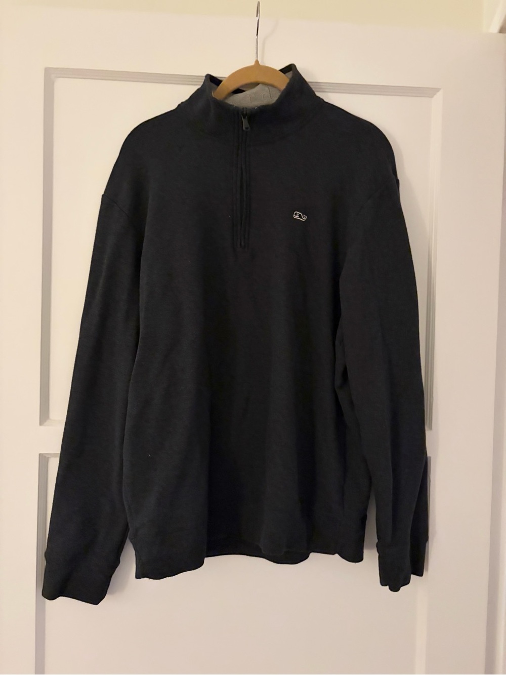 Vineyard Vines Men’s Saltwater Quarter-Zip Sweater - Navy Blue size Medium